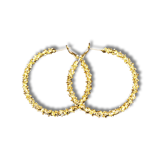 KELLY HOOP GOLD EARRINGS