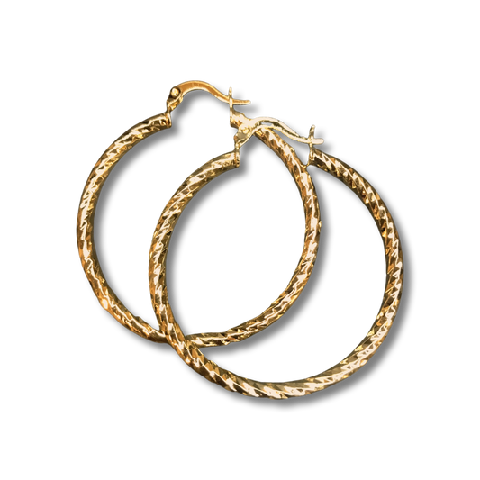 MELANIE HOOP 40MM EARRINGS