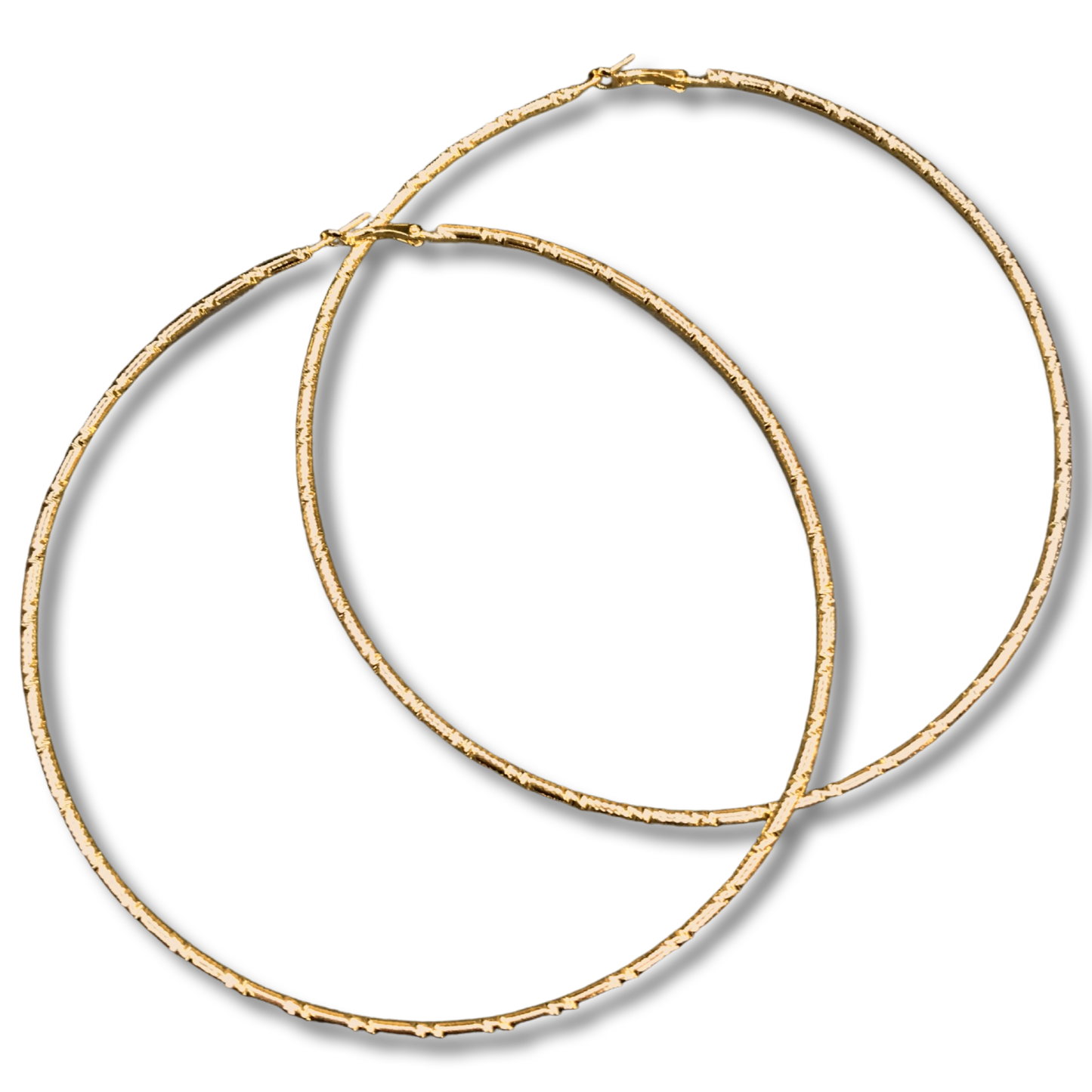 RHIANNA HOOP GOLD EARRINGS